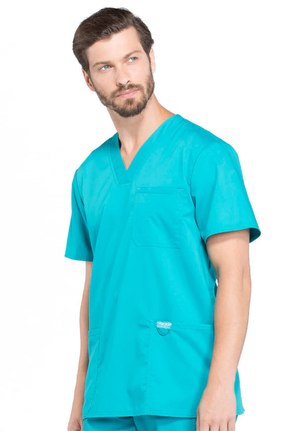 Polera Clínica Hombre Teal WW670 Cherokee Revolution Workwear