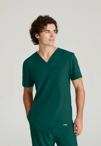 Polera Clínica Hombre GSST179 Verte Hunter Green Evolve Grey's Anatomy