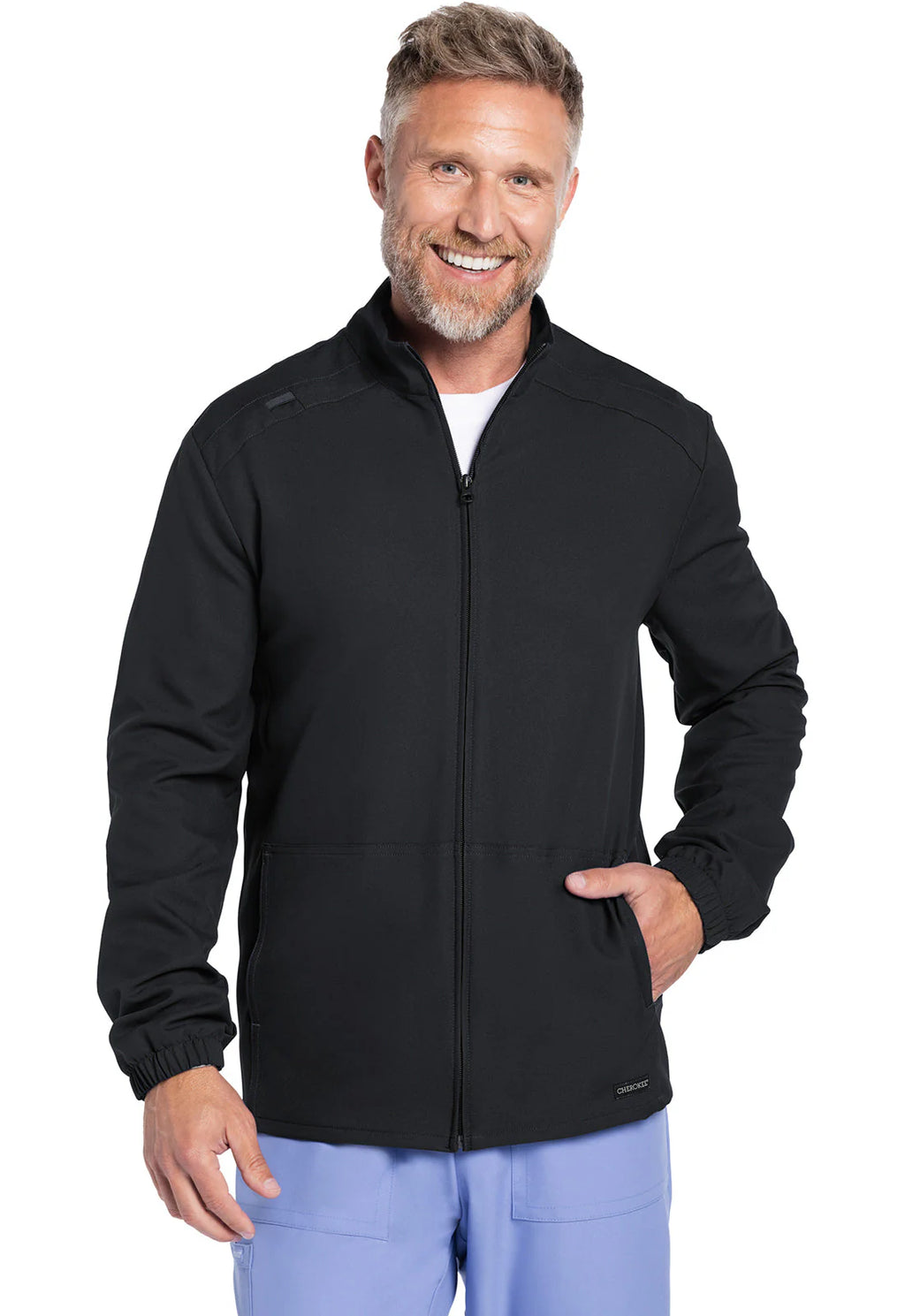 Chaqueta / polerón Clínico Hombre Gris CK359A Cherokee Ultra