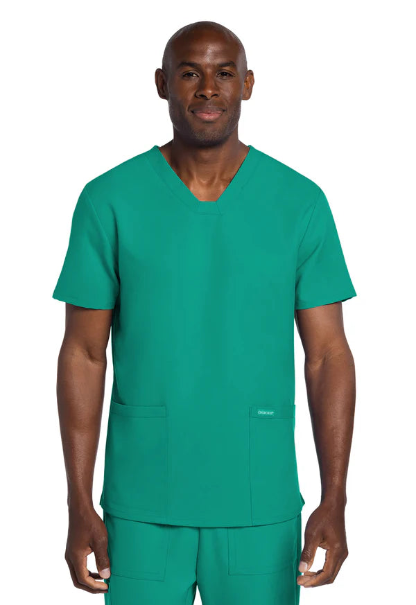 Polera Clínica Hombre Verde teal CK784A Cherokee Ultra