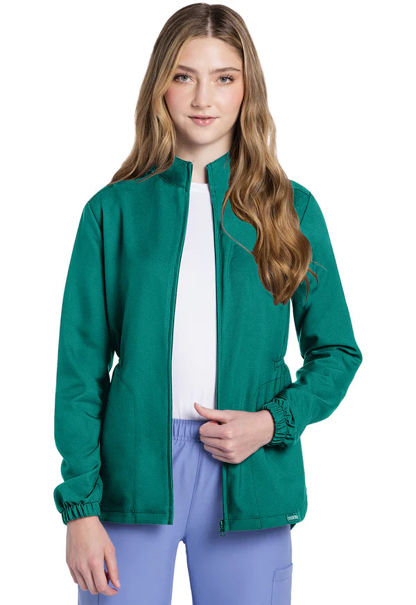 Chaqueta / Polerón Clínico Mujer Teal CK391A Cherokee WW Ultra
