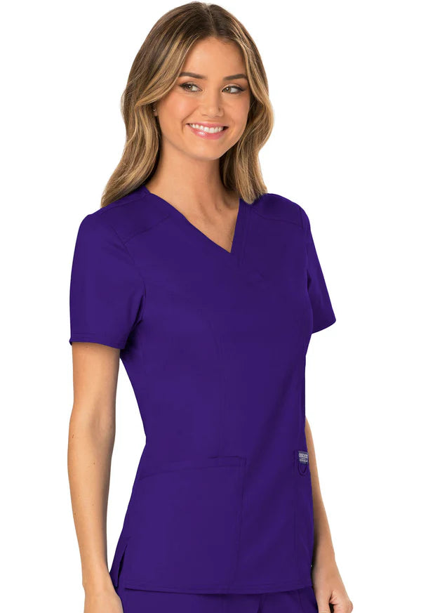 Polera Clínica Mujer Morado Grape WW610 Cherokee Workwear revolution