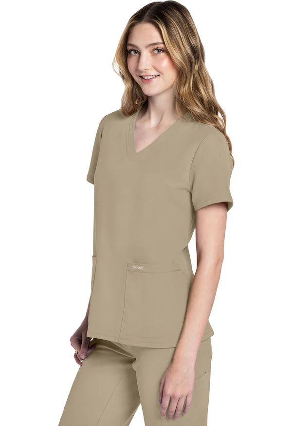 Polera Clínica Mujer Khaki CK953A Cherokee WW Ultra