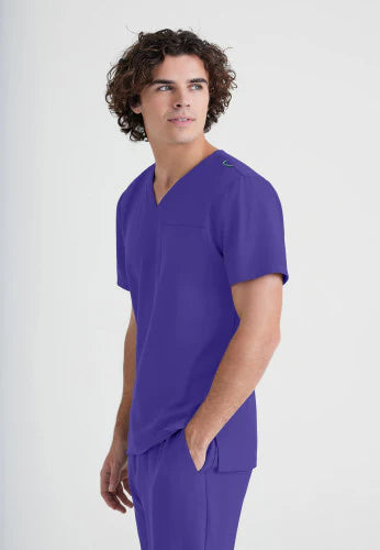 Polera Clínica Hombre GSST179 Morado New Grape Evolve Grey's Anatomy