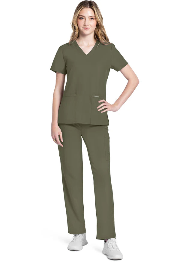 Polera Clínica Mujer olivo CK953A Cherokee WW Ultra