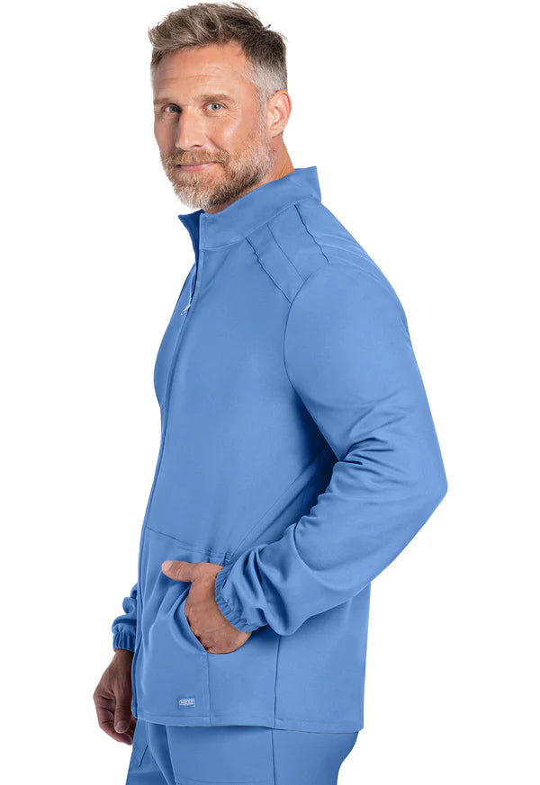 Chaqueta / polerón Clínico Hombre Celeste CK359A Cherokee Ultra