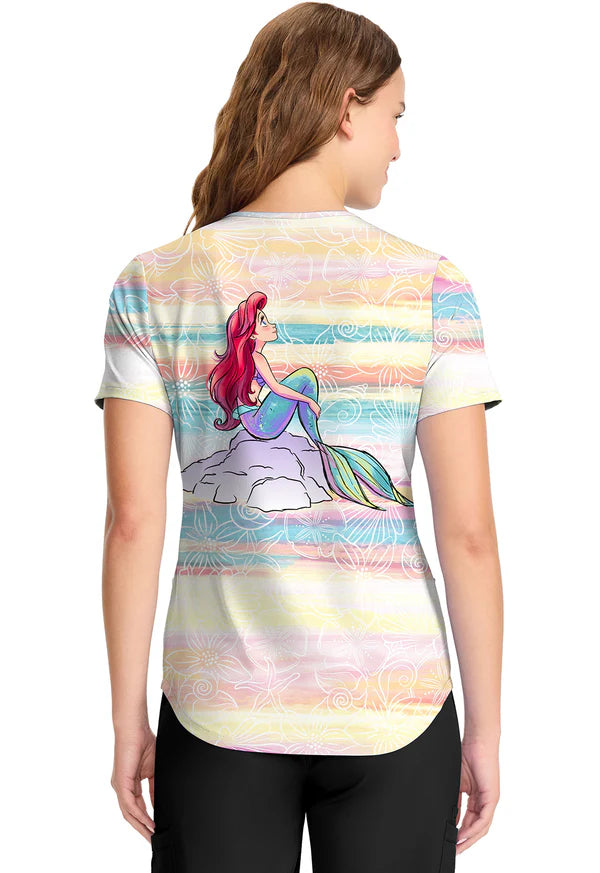 Polera Clínica Estampada Disney Mujer TF737 PRVT Tooniforms