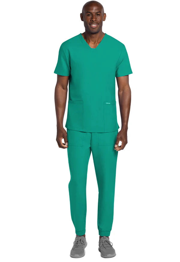 Polera Clínica Hombre Verde teal CK784A Cherokee Ultra