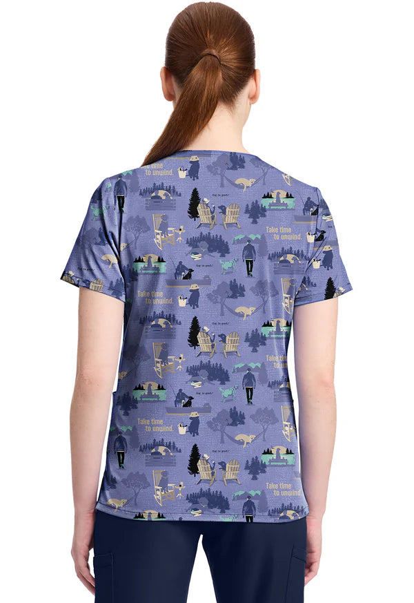 Polera Clínica Estampada Disney Mujer TF796 OGTU