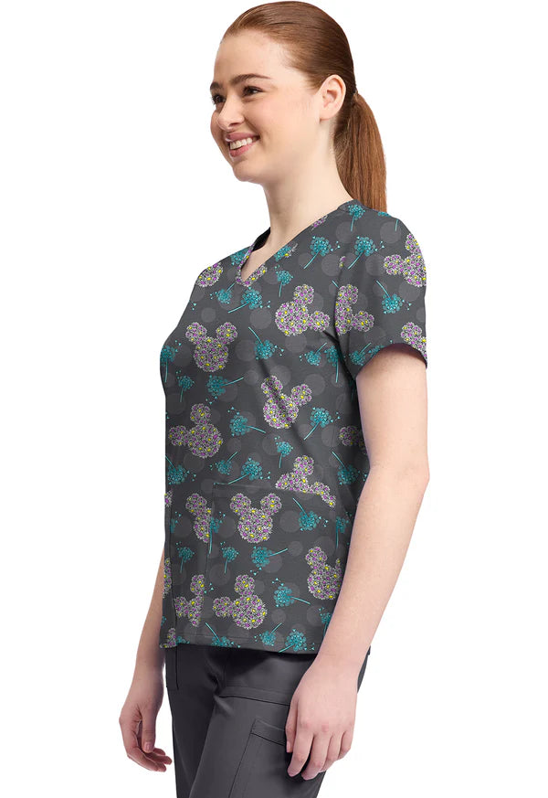 Polera Clínica Estampada Disney Mujer TF796 MKYX Minnie Tooniforms