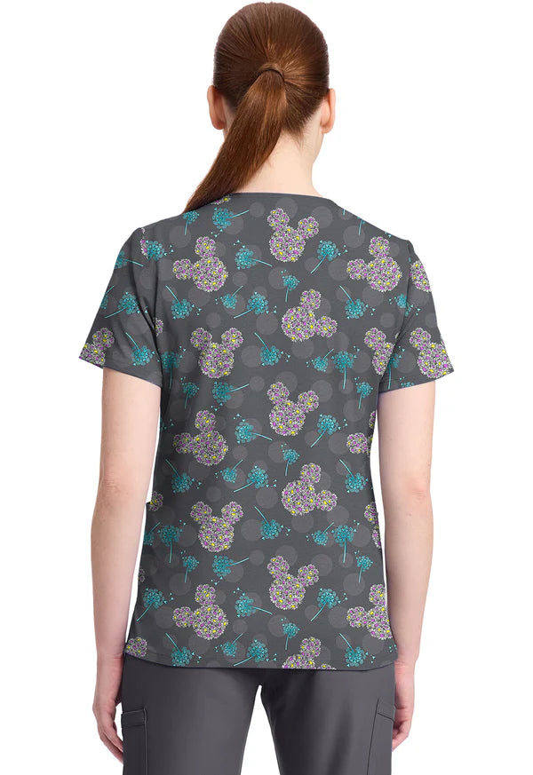 Polera Clínica Estampada Disney Mujer TF796 MKYX Minnie Tooniforms