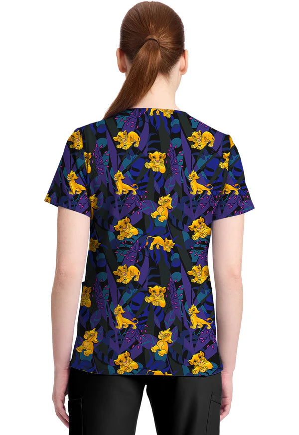 Polera Clínica Estampada Disney Mujer TF796 LKLN Tooniforms