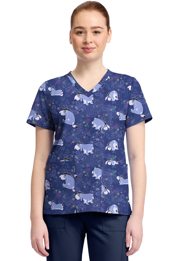 Polera Clínica Estampada Disney Mujer TF796 PHYT Tooniforms