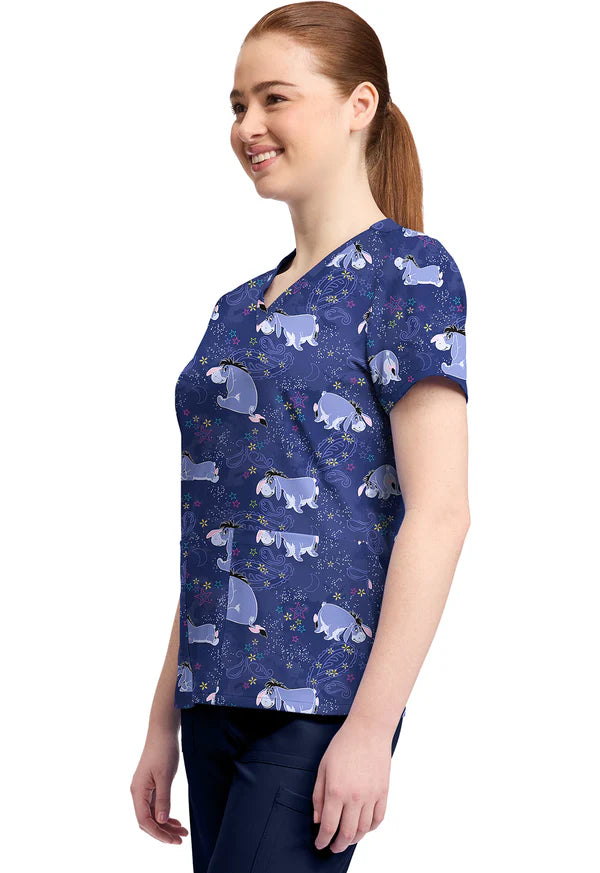 Polera Clínica Estampada Disney Mujer TF796 PHYT Tooniforms