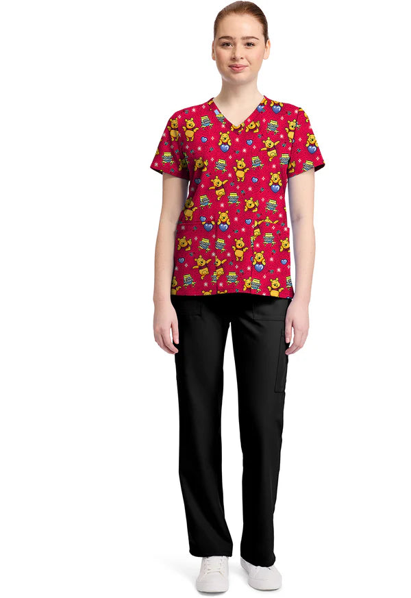 Polera Clínica Estampada Disney Mujer TF796 PHYX Winnie Pooh Tooniforms
