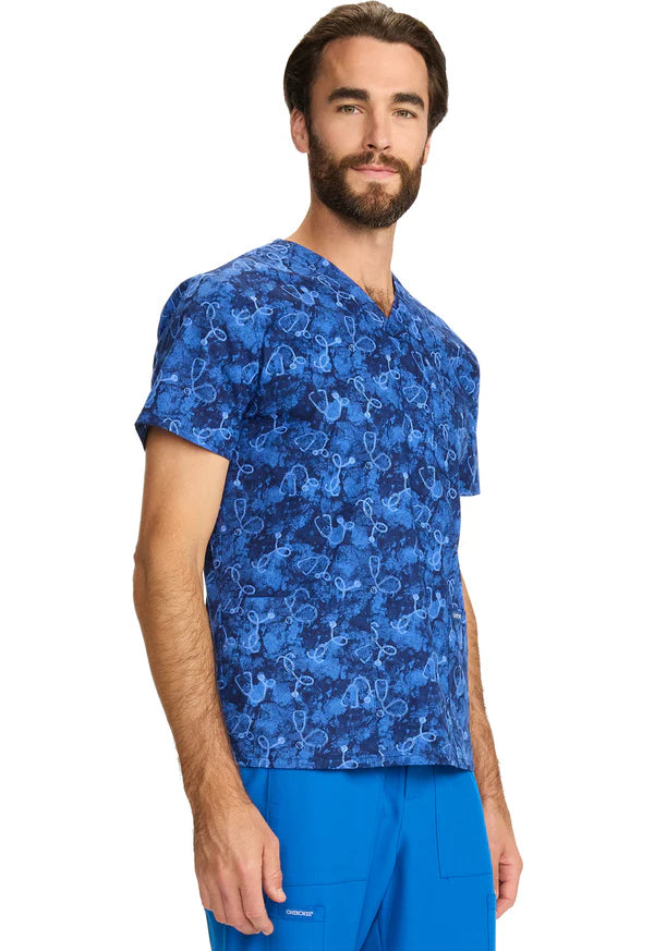 Polera Clínica Estampado hombre CK858 SBSH Cherokee