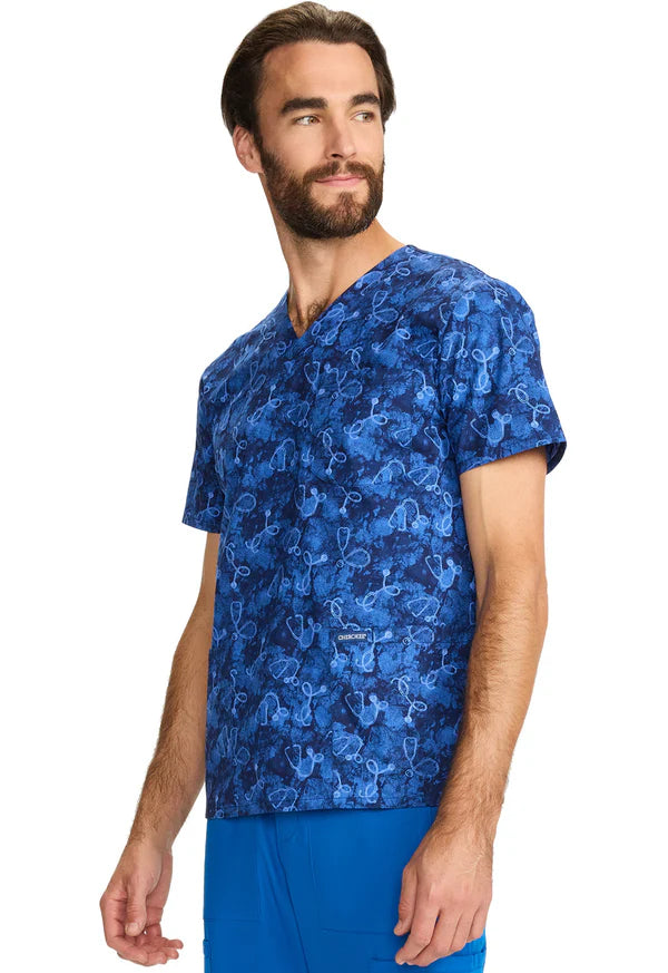 Polera Clínica Estampado hombre CK858 SBSH Cherokee