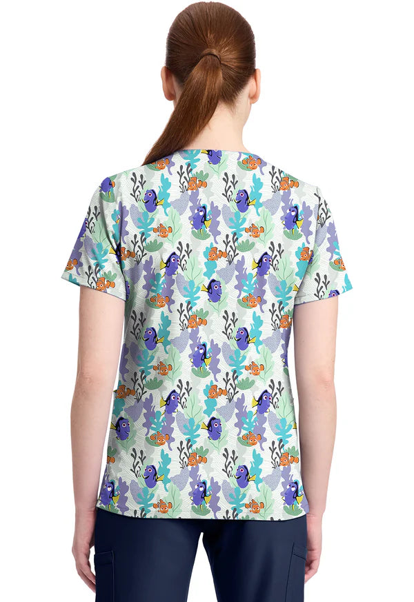 Polera Clínica Estampada Disney Mujer TF796 FNND Tooniforms