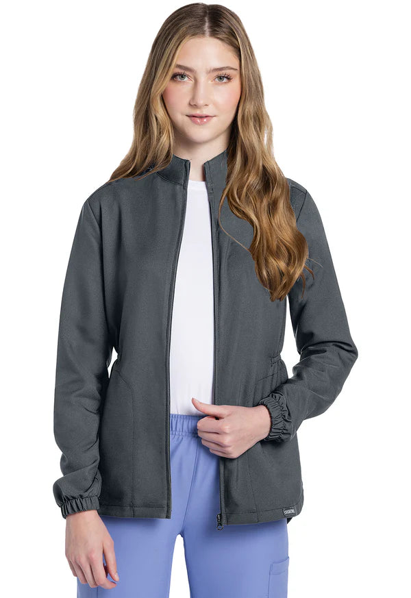 Chaqueta / Polerón Clínico Mujer Pewter CK391A Cherokee WW Ultra