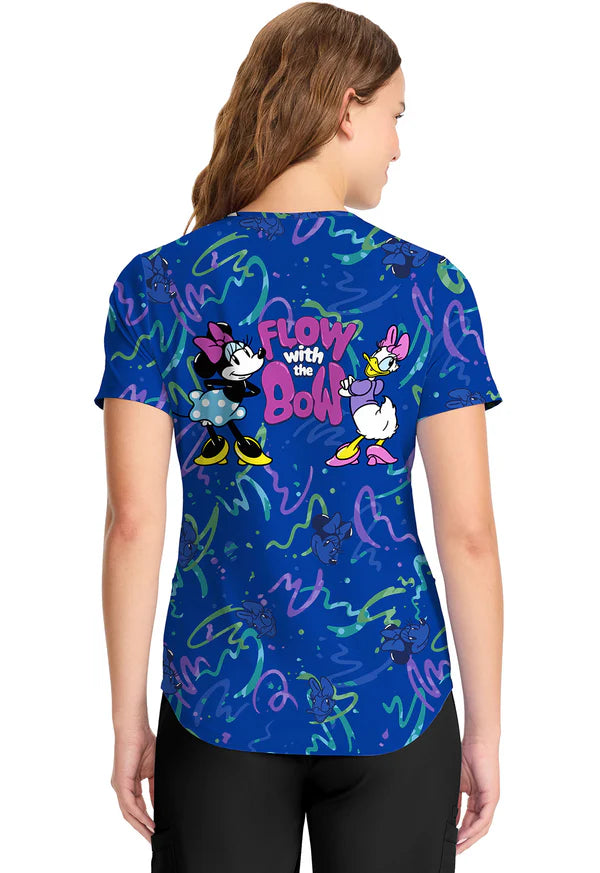 Polera Clínica Estampada Disney Mujer TF737 MKWZ Tooniforms