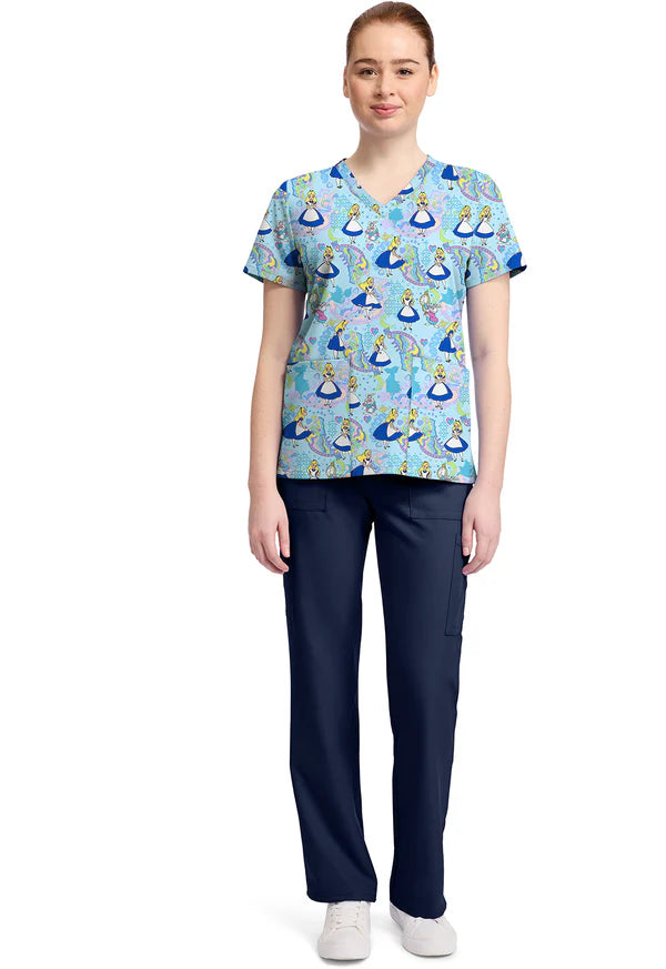 Polera Clínica Estampada Disney Mujer TF796 ALDL Tooniforms