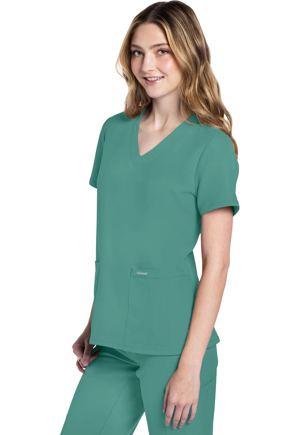 Polera Clínica Mujer Verde Botánico CK953A Cherokee WW Ultra