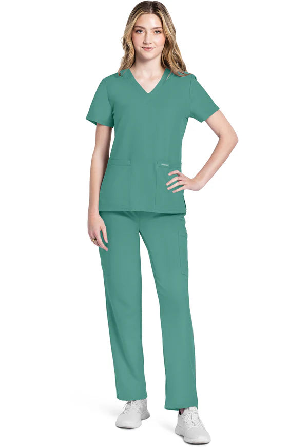 Polera Clínica Mujer Verde Botánico CK953A Cherokee WW Ultra